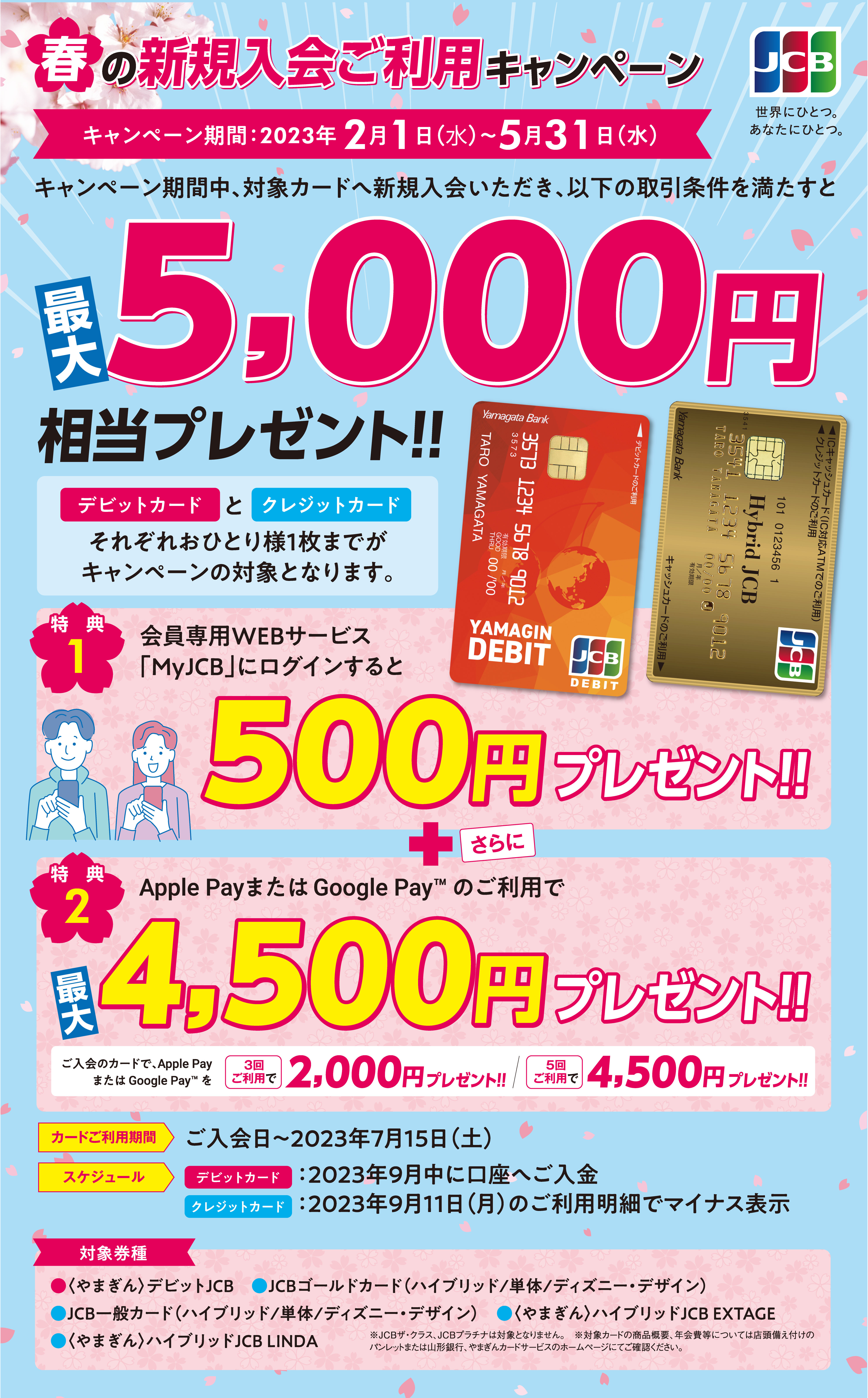 春の新規入会ご利用キャンペーンチラシ1